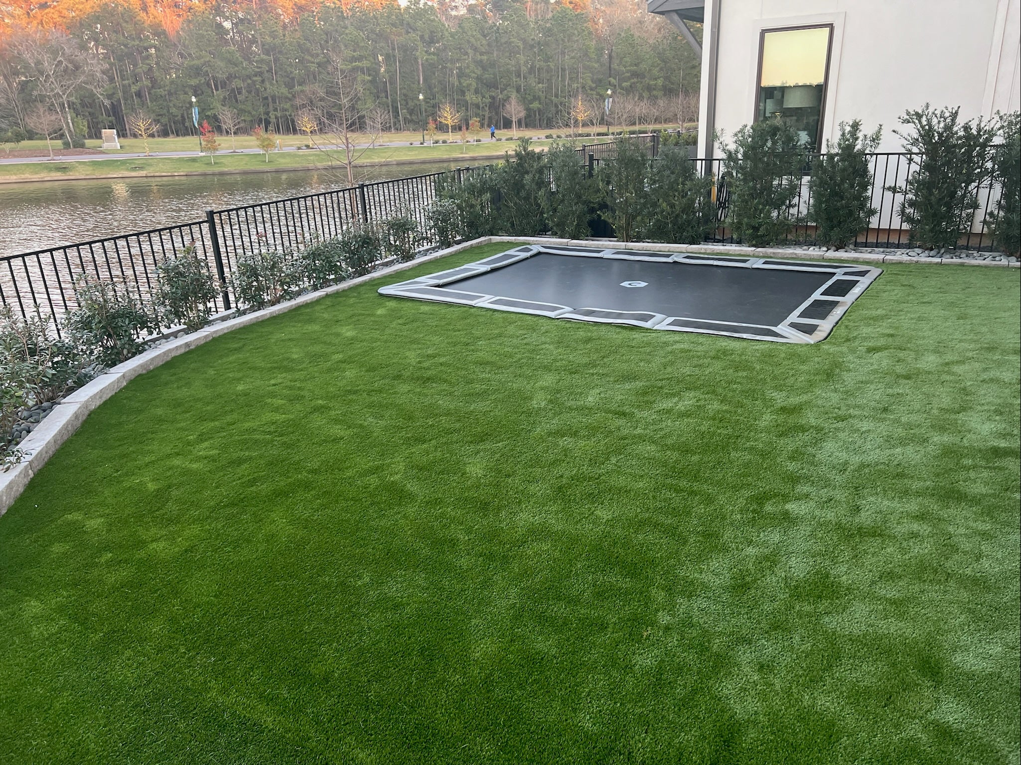Lake Woodlands - Turf and In-Ground Trampoline - Recreation Pro